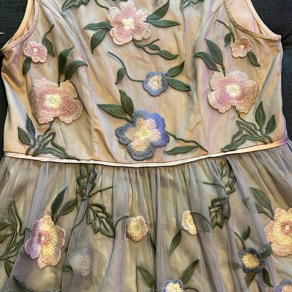 Sundance Floral Embroidered Maxi Dress size 2
